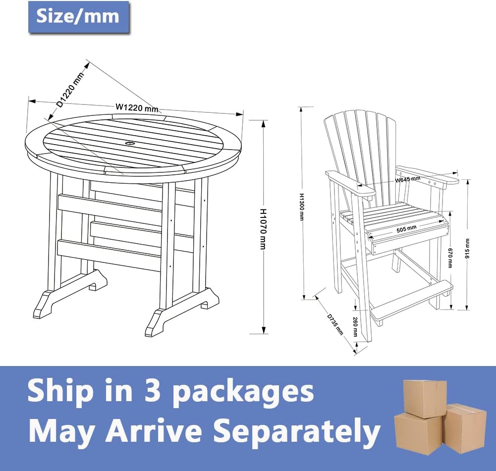 🍹 Bar Height Patio Set – Enjoy Outdoor Dining in Style! ☀️🌿