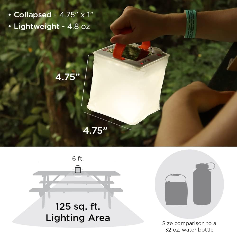 🌞 Portable Solar Inflatable Lantern 💡 Waterproof Camping & Outdoor Light