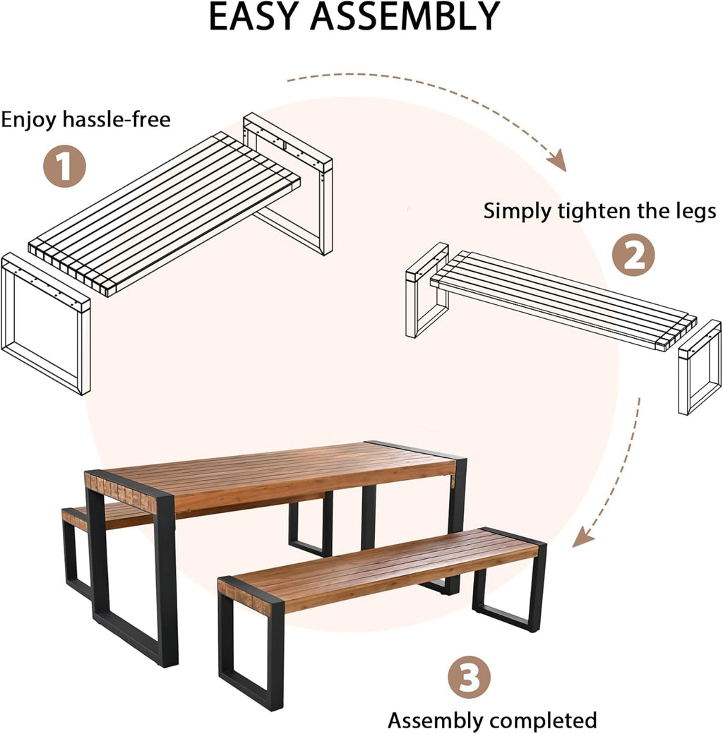 🌿 Outdoor Garden Bench 🪑 Weather-Resistant & Stylish Patio Seating