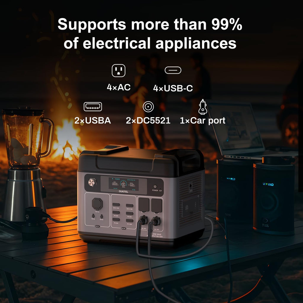 ⚡ Portable Outdoor Power Station 🔋 Emergency & Camping Ready