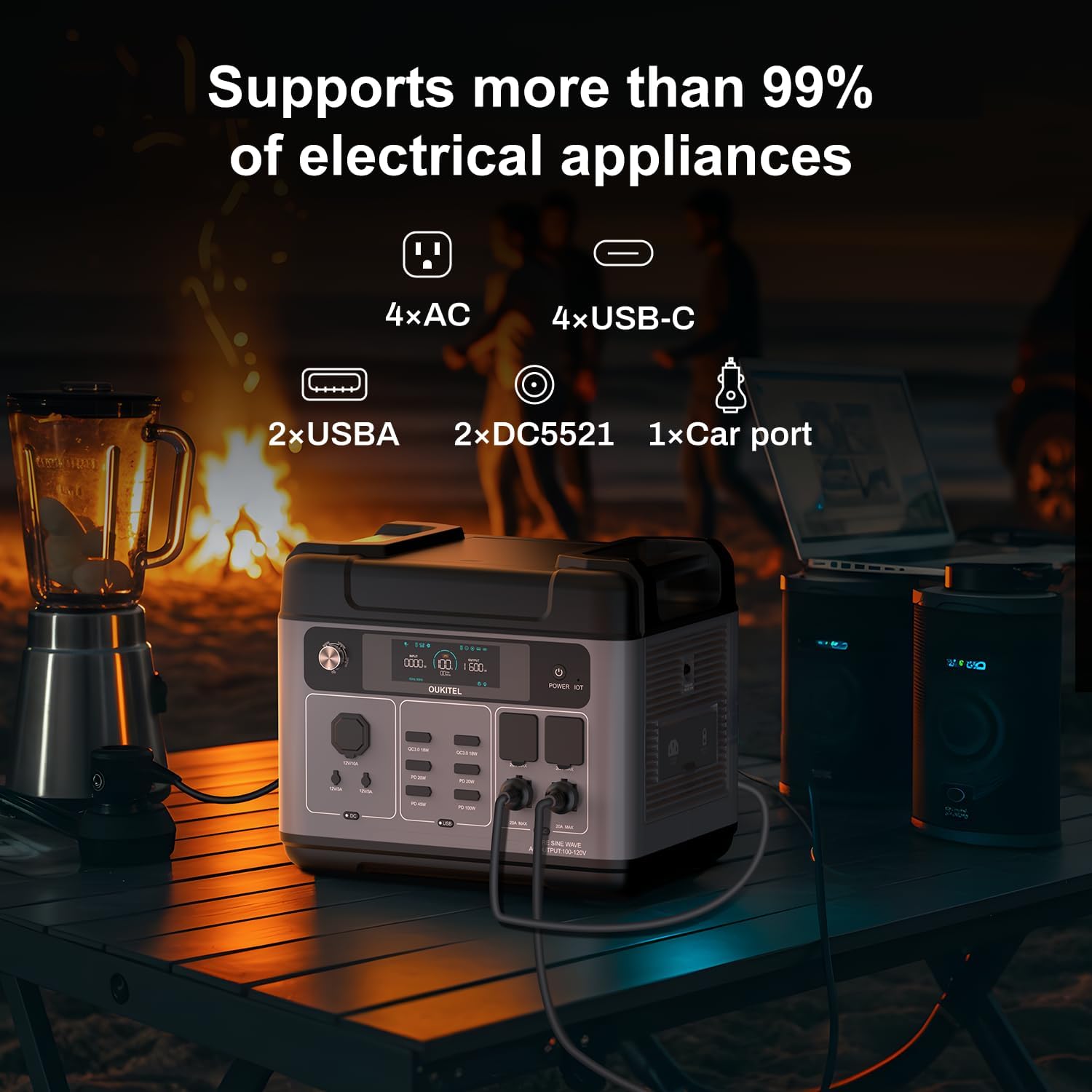 ⚡ Portable Outdoor Power Station 🔋 Emergency & Camping Ready