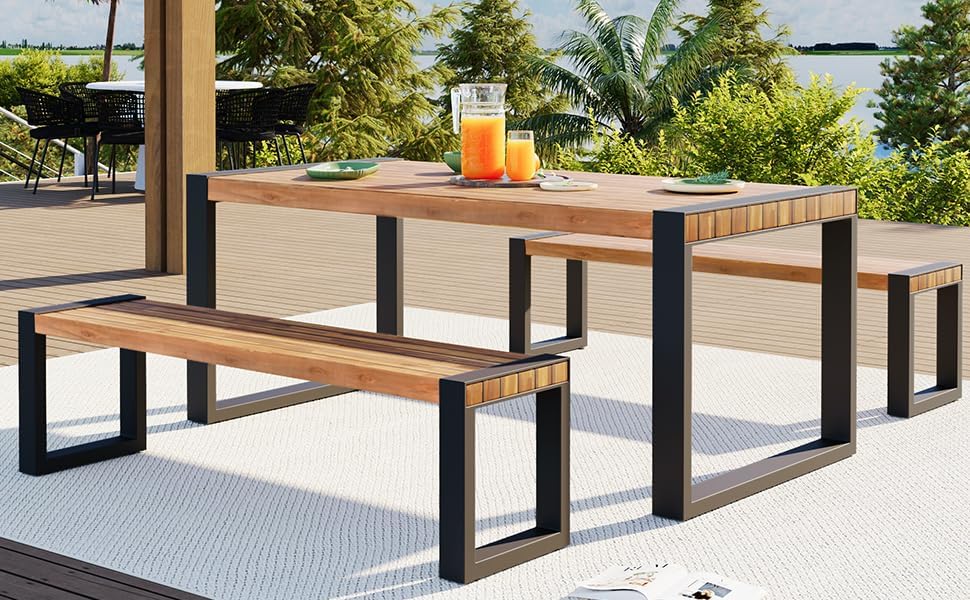 🌿 Outdoor Garden Bench 🪑 Weather-Resistant & Stylish Patio Seating