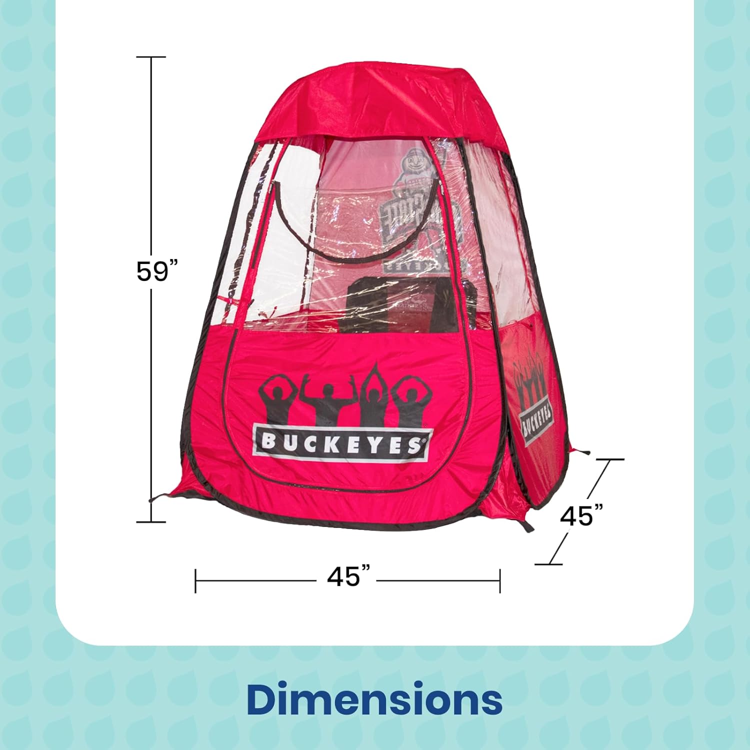 🌧️ All-Weather Outdoor Shelter ⛺ Portable Waterproof Cover for 1 Person