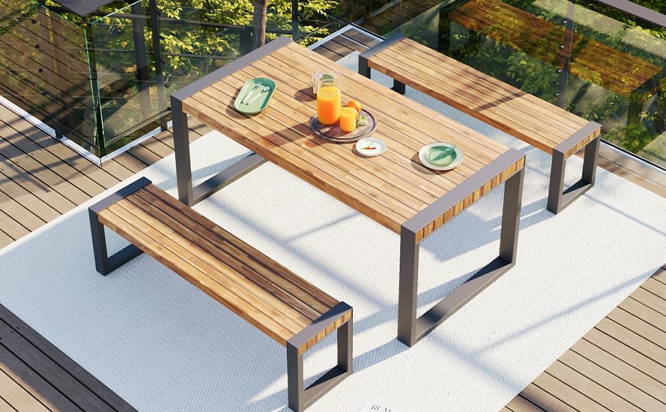🌿 Outdoor Garden Bench 🪑 Weather-Resistant & Stylish Patio Seating
