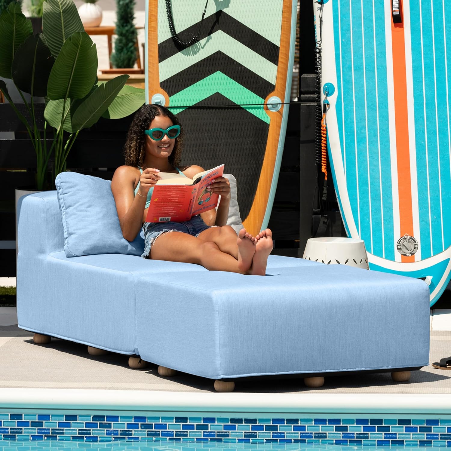 ☀️ Adjustable Outdoor Sun Lounger 🌴 Perfect for Patio, Pool & Garden Relaxation