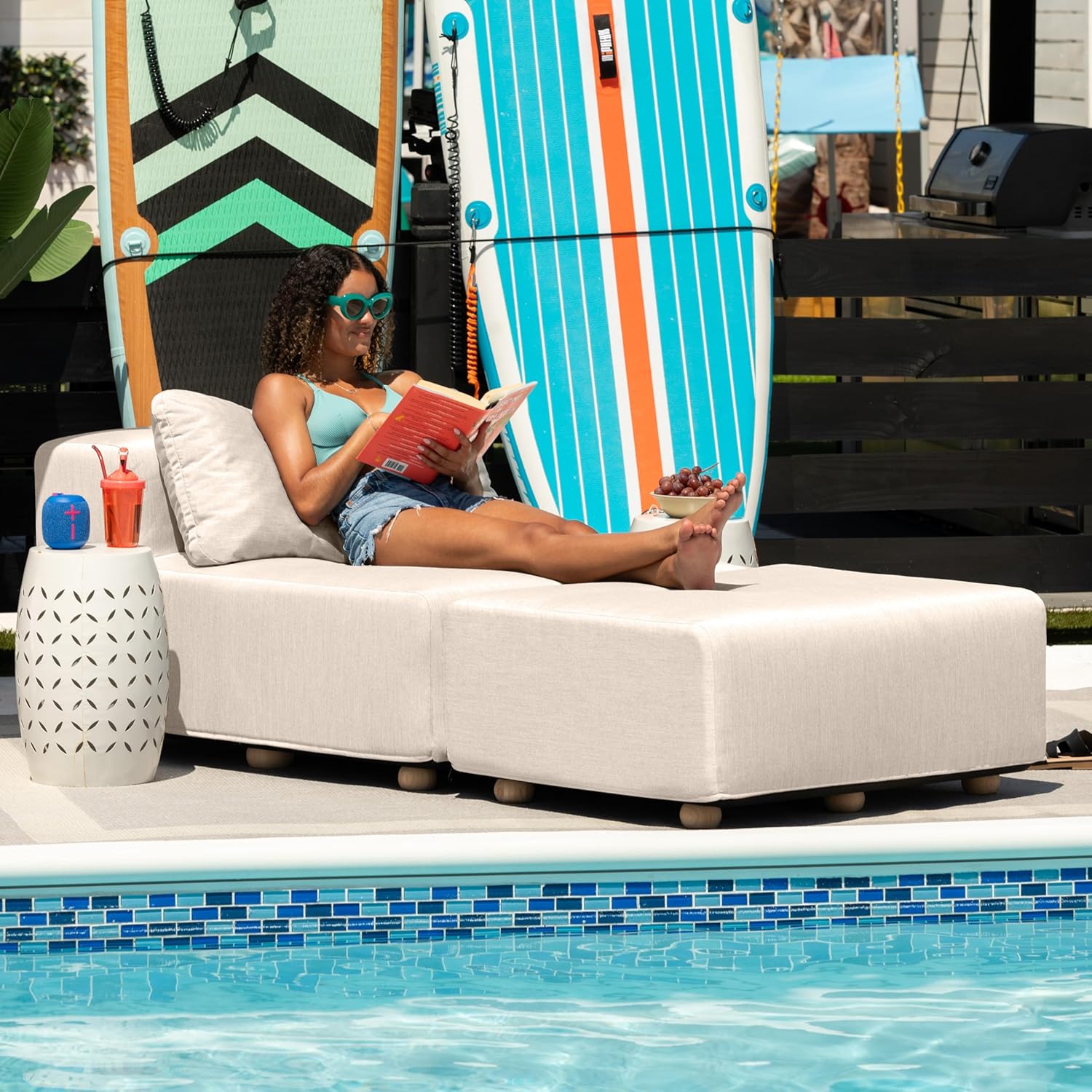 ☀️ Adjustable Outdoor Sun Lounger 🌴 Perfect for Patio, Pool & Garden Relaxation