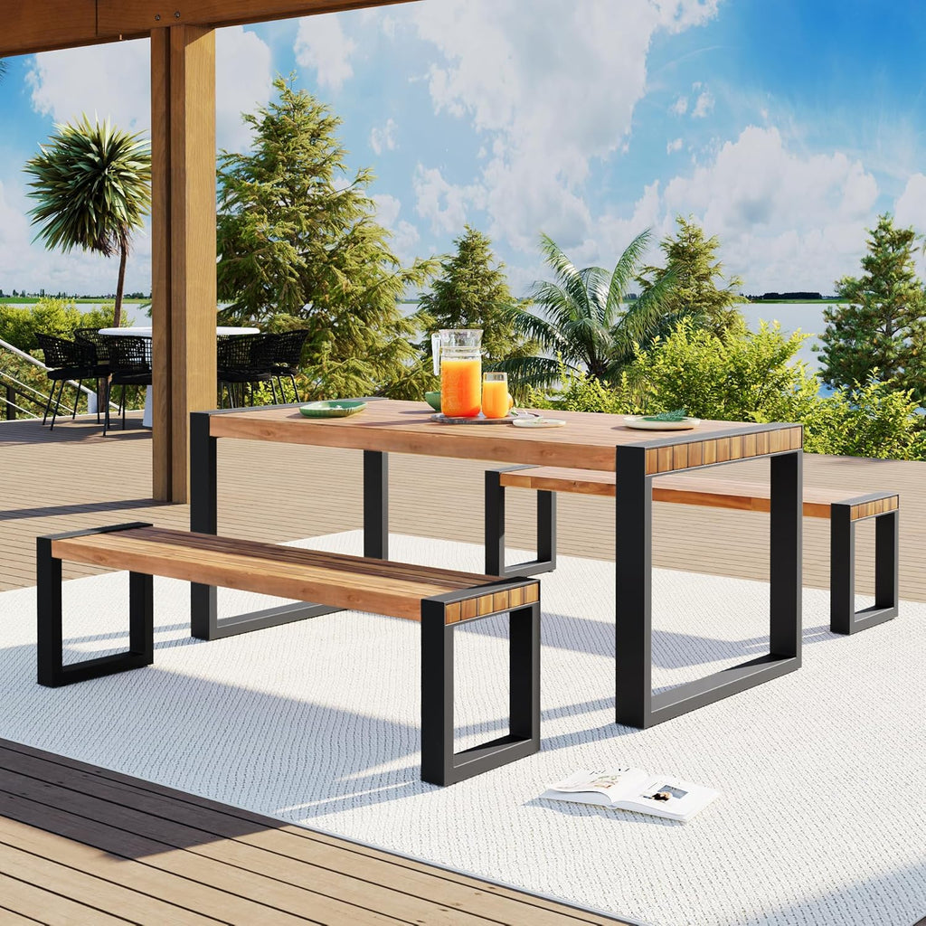 🌿 Outdoor Garden Bench 🪑 Weather-Resistant & Stylish Patio Seating
